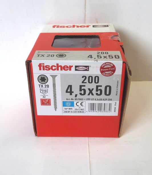 Vis INOX Fischer POWER-FAST 4.5 x 50