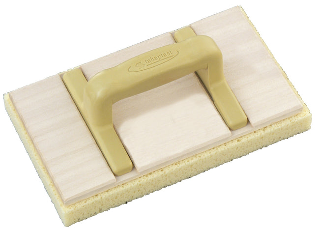 Rechteckige Schwammkelle mit Holzschale Taliaplast
