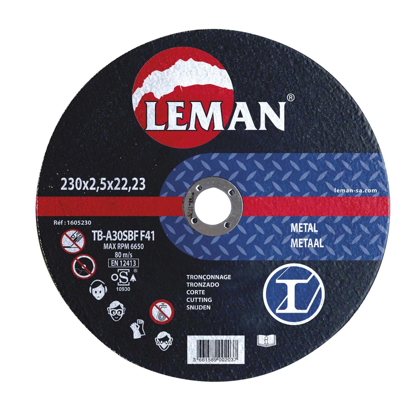 Leman metal cutting disc