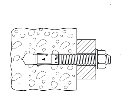 FISCHER 10x85 anchor bolt