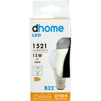 AMPOULE LED STANDARD.- 13 W B22 1521 LM 2700K - 249222