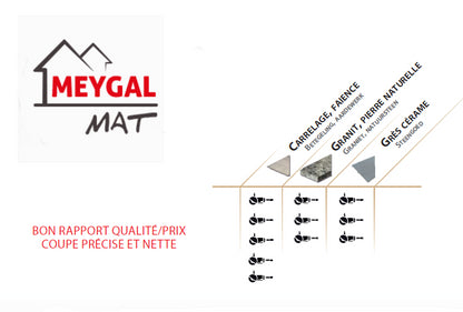 Disque diamant à jante continue lisse carrelage Leman