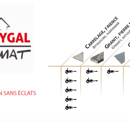 Disque diamant à jante continue lisse carrelage Leman