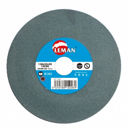 GREEN vitrified grinding wheel 150 mm Leman