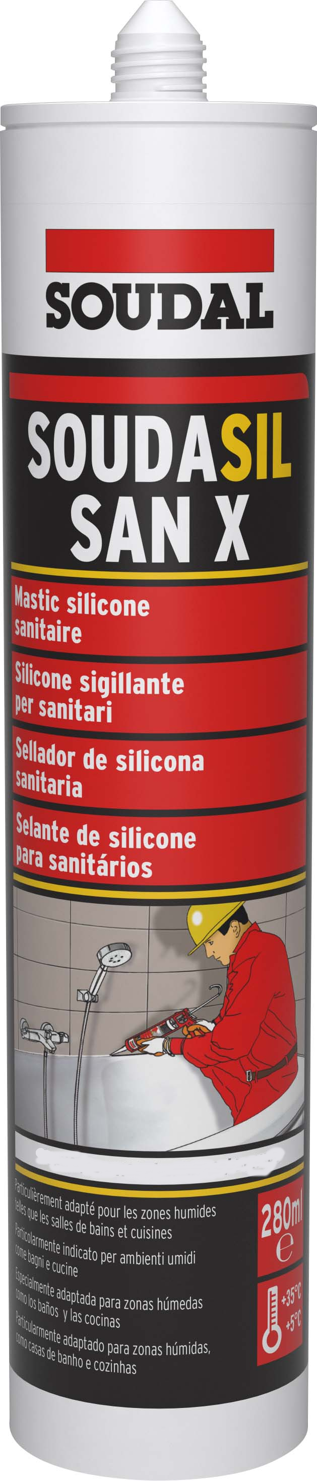 Silicone Sigillante Neutro Per Specchi USA White Trasparente Gr 280