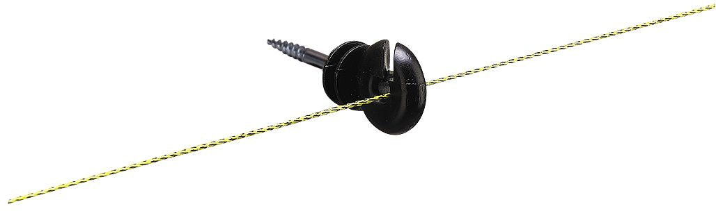 Black ring insulator for fence