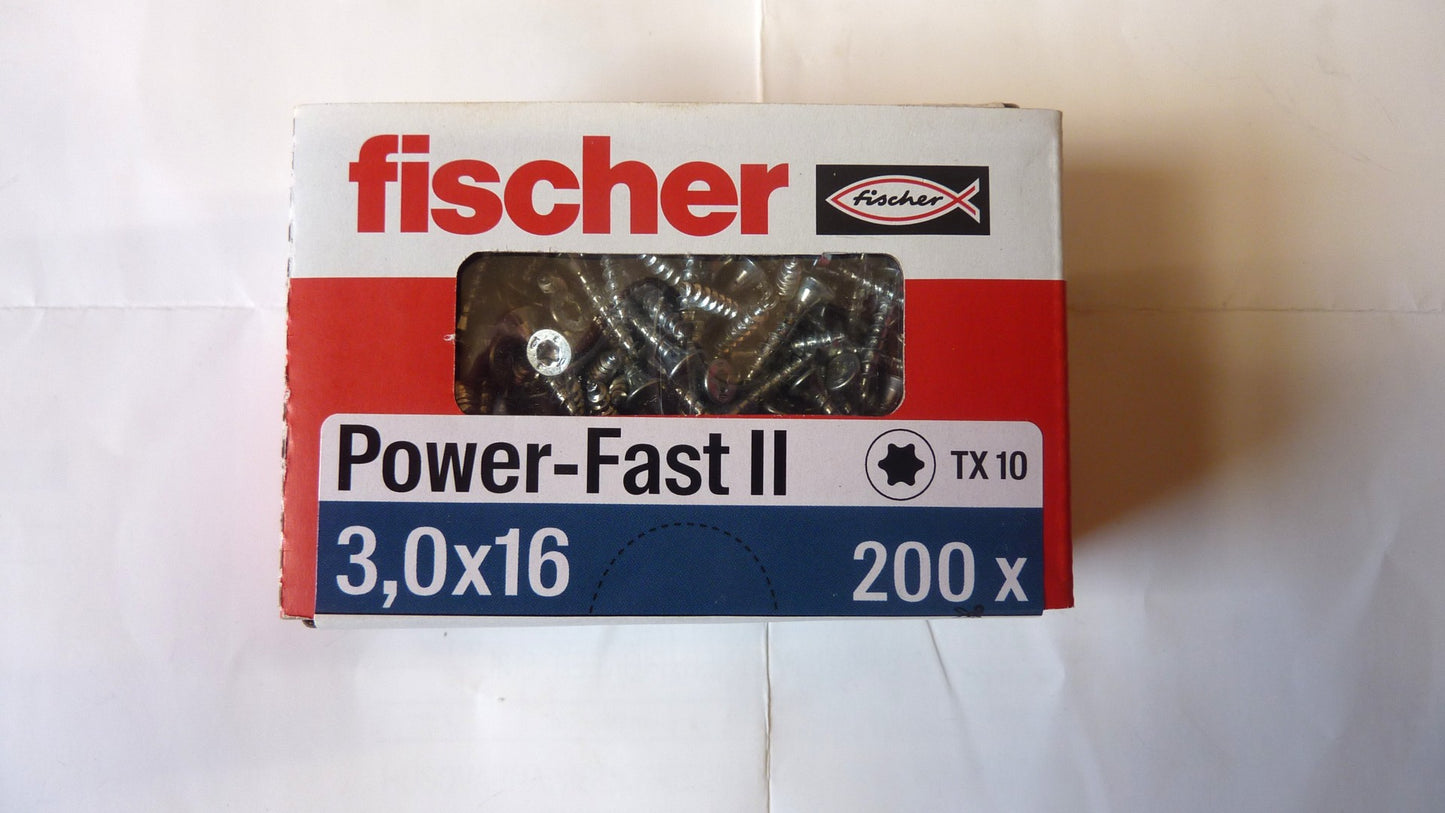 Fischer POWER-FAST Schraube 3 x 16