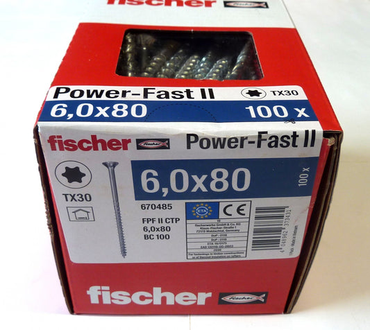 Fischer POWER-FAST Schraube 6 x 80