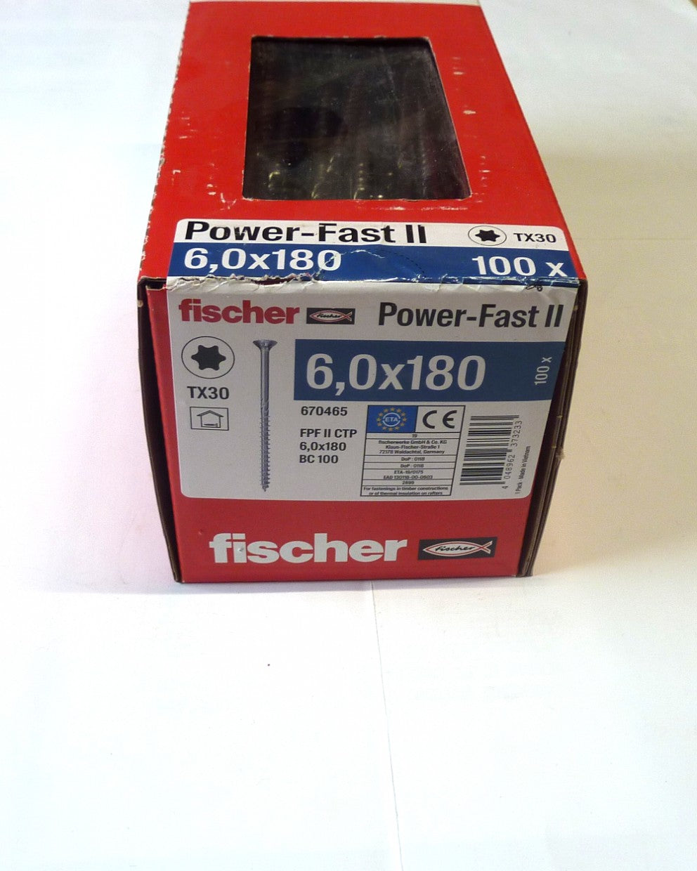 Fischer POWER-FAST screw 6 x 180