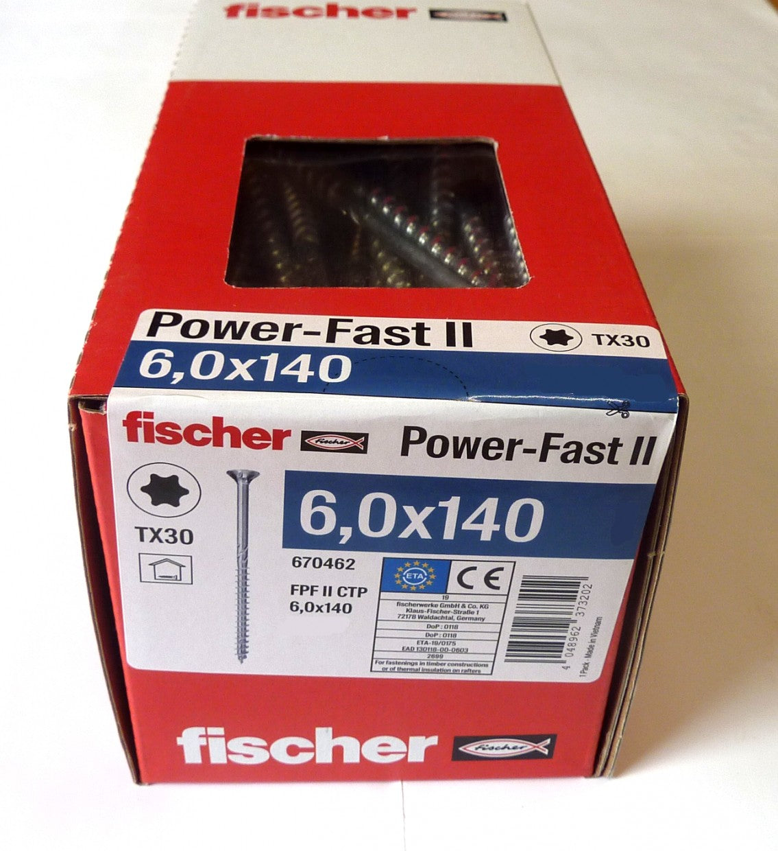 Fischer POWER-FAST screw 6 x 140