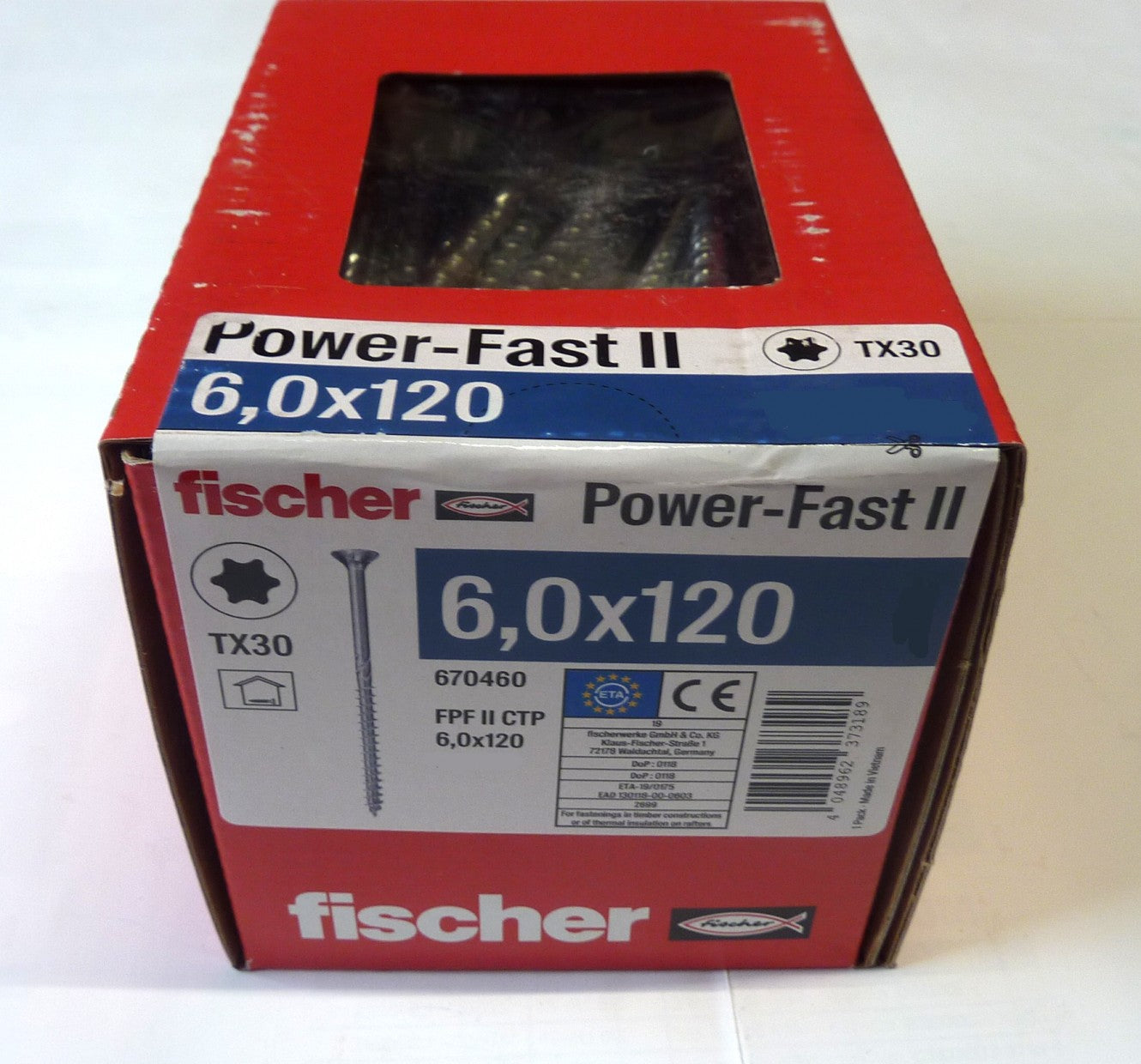 Fischer POWER-FAST Schraube 6 x 120