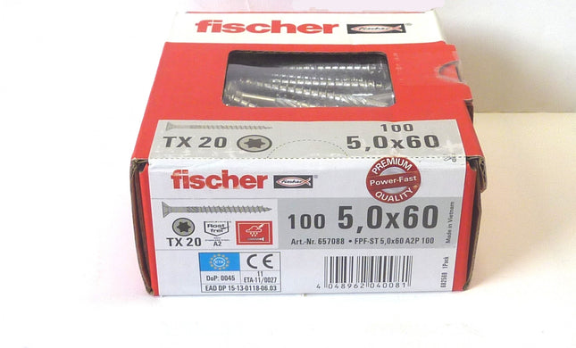 Vis INOX Fischer POWER-FAST 5 x 60