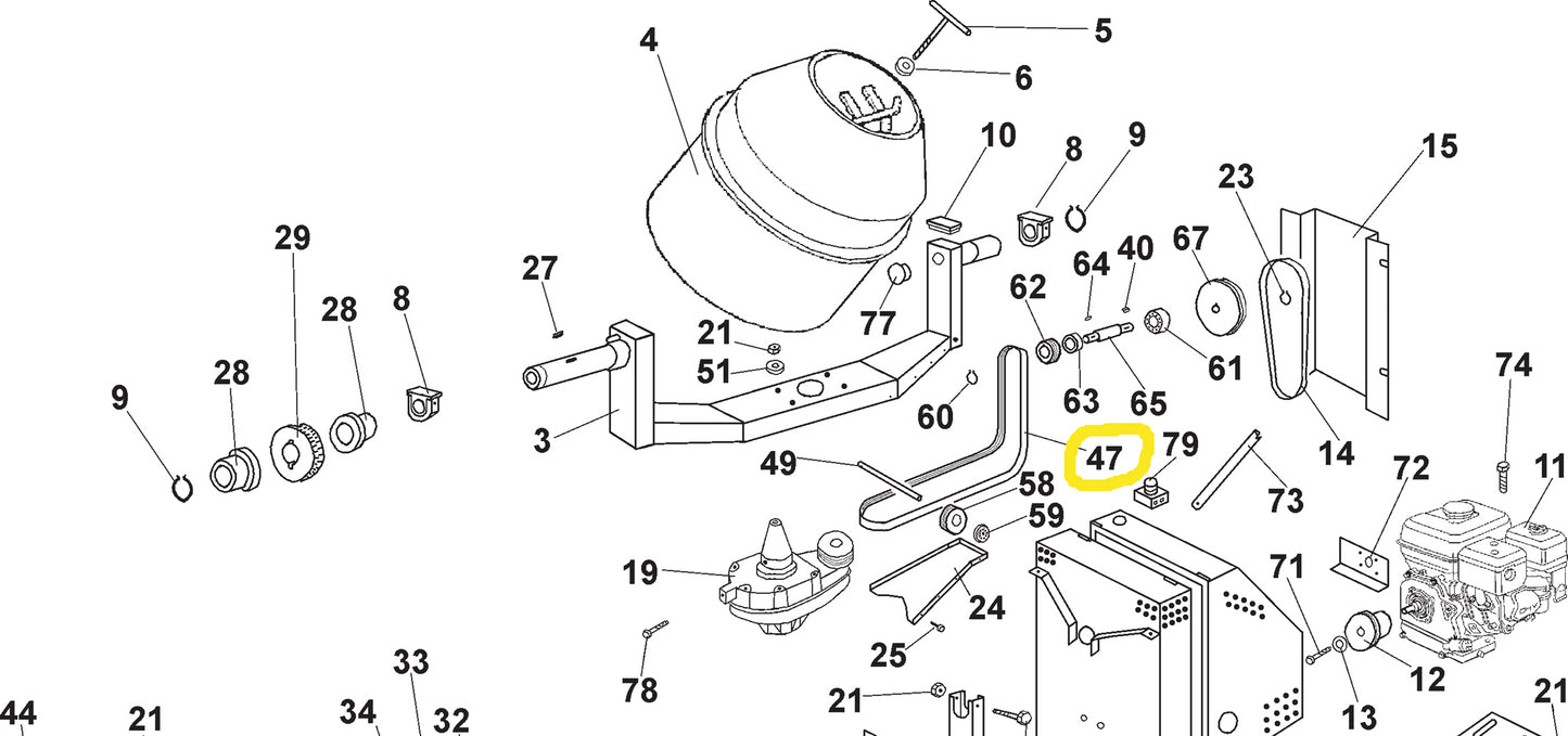 IMER S250, S190 Thermobetonmischerband