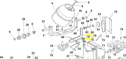 Concrete mixer belt IMER S250, S190 thermal