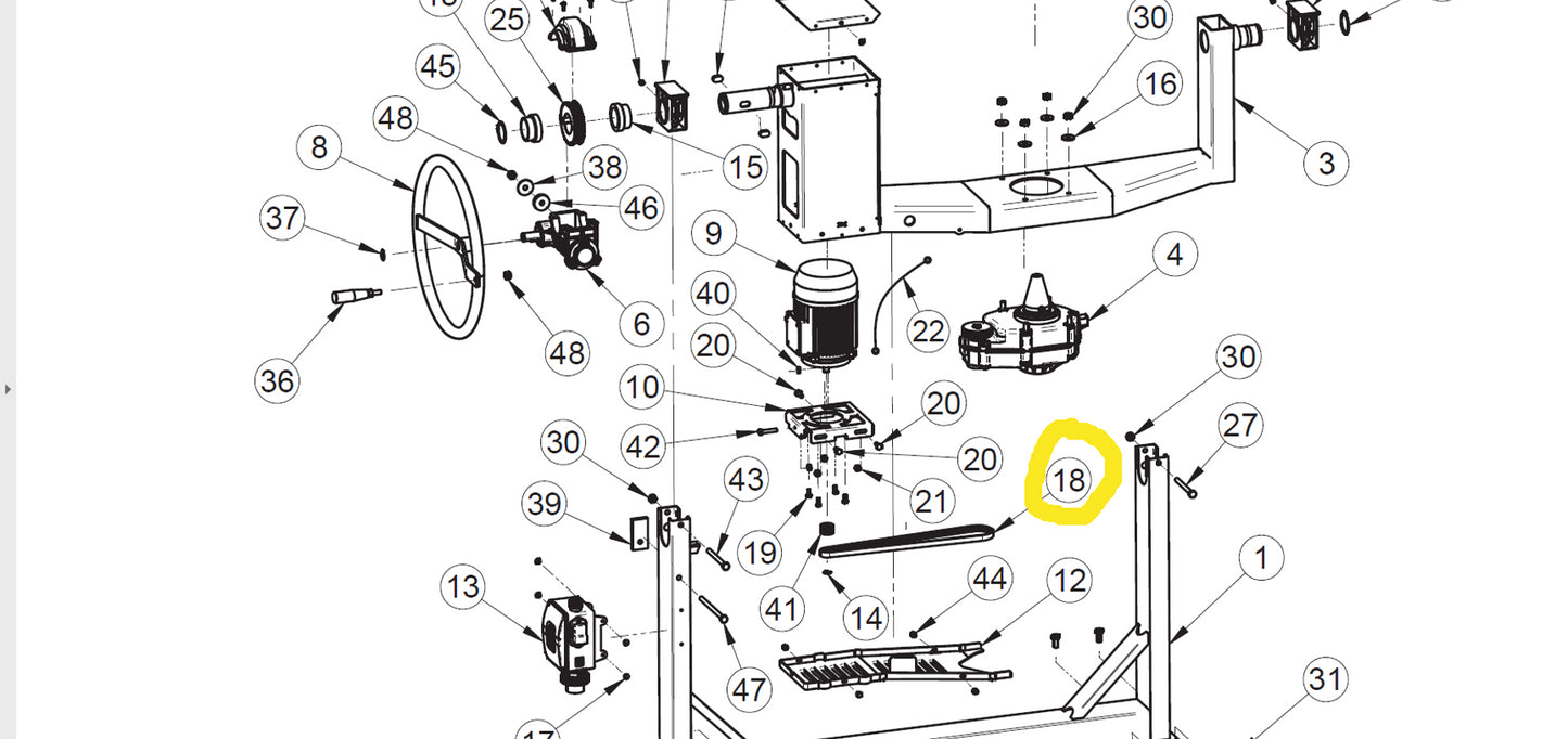 IMER S350R electric concrete mixer belt 2017