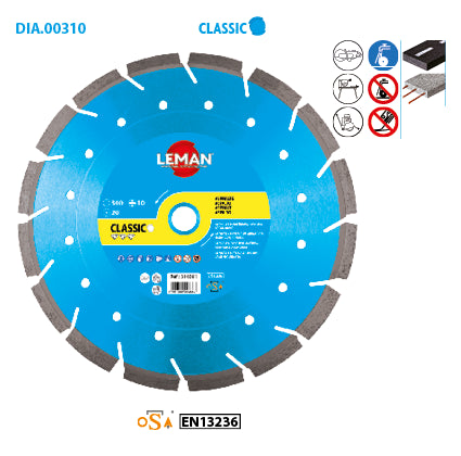 Leman reinforced concrete and asphalt disc