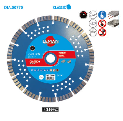 Disque diamant maçonnerie Leman.