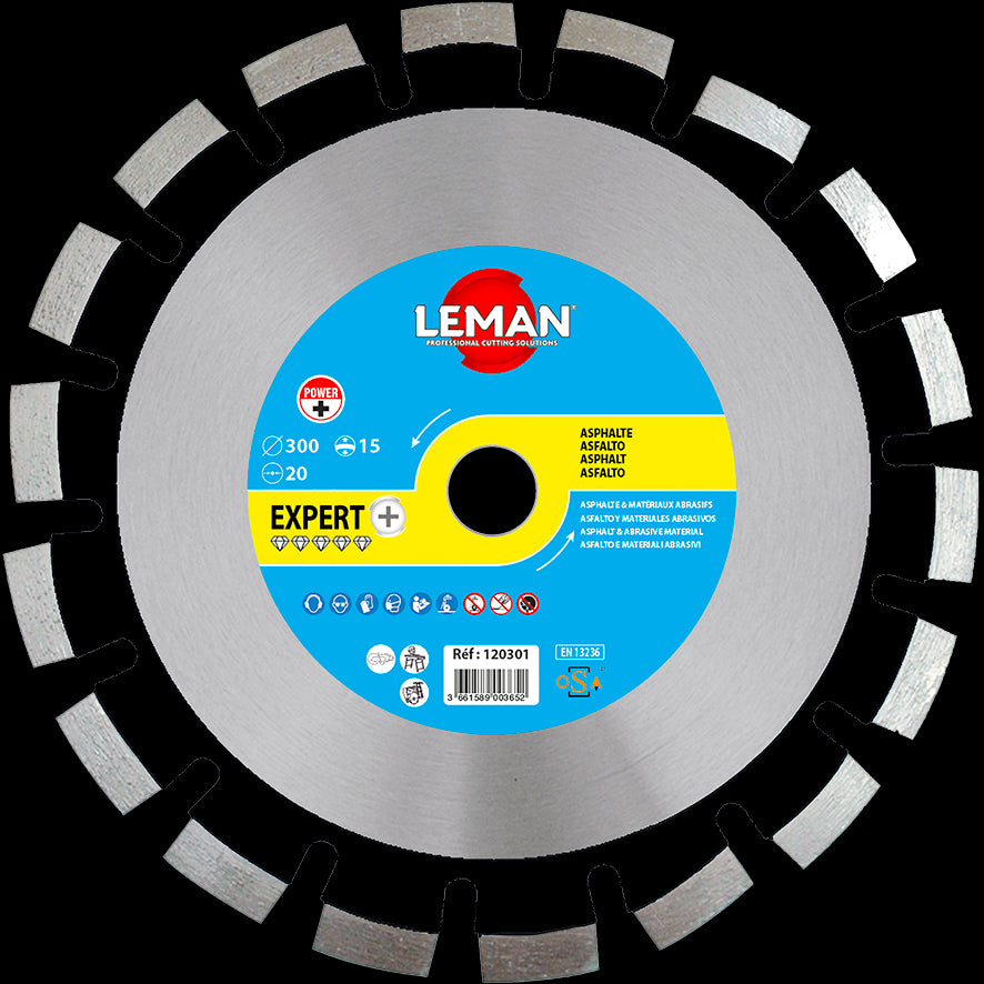 Leman asphalt diamond disc, fresh concrete