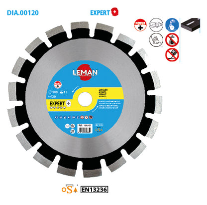 Leman asphalt diamond disc, fresh concrete