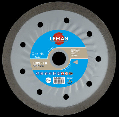 Leman smooth continuous rim tile disc