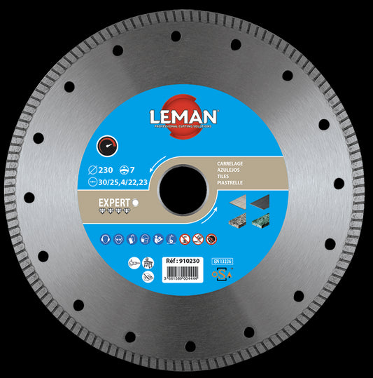 Leman continuous rim diamond disc for porcelain stoneware