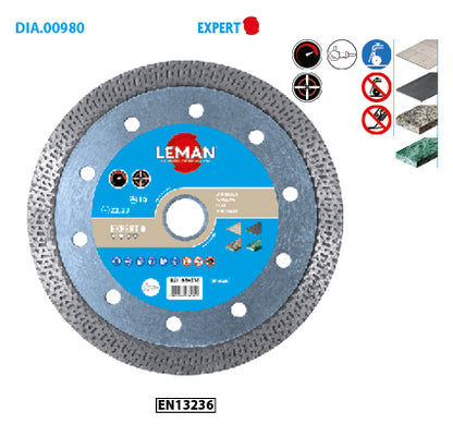 Diamond disc for porcelain stoneware, Leman blue stone