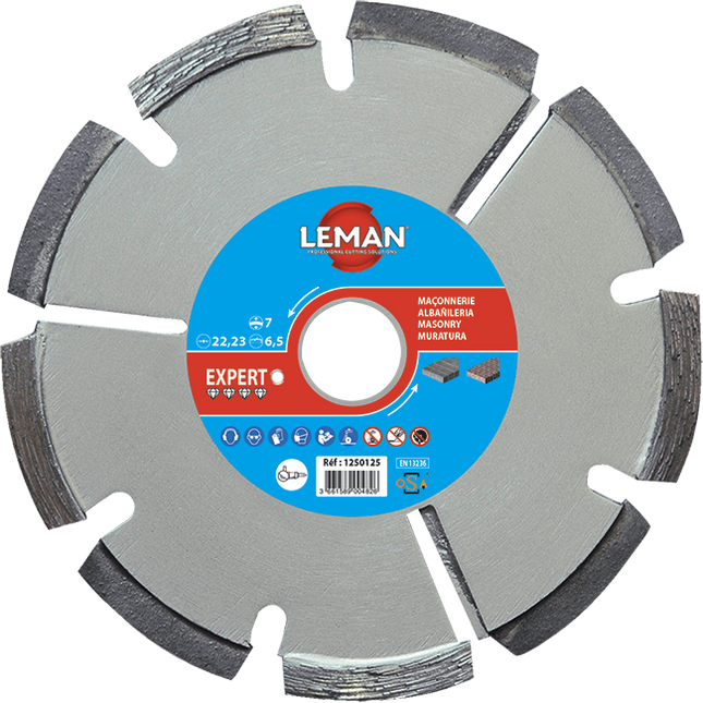 Disque diamant ségments alterné, brique, parpaing Leman