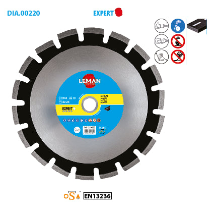 Leman asphalt diamond disc, fresh concrete