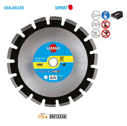 Diamantscheibe für Asphalt, Frischbeton Leman