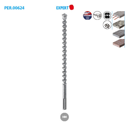 SDS MAX Leman professional concrete drill bit 4 cutting edges useful length 400 mm