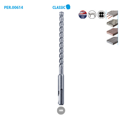 SDS + Leman 4-cutting reinforced concrete drill bit