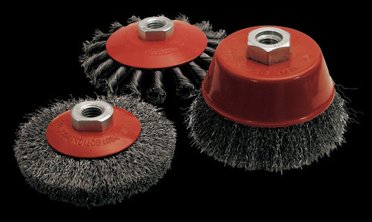 Set of 3 Leman brushes for grinder