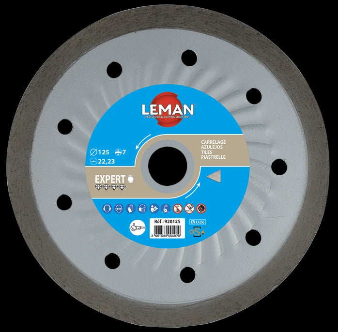 Disque diamant à jante continue lisse carrelage Leman