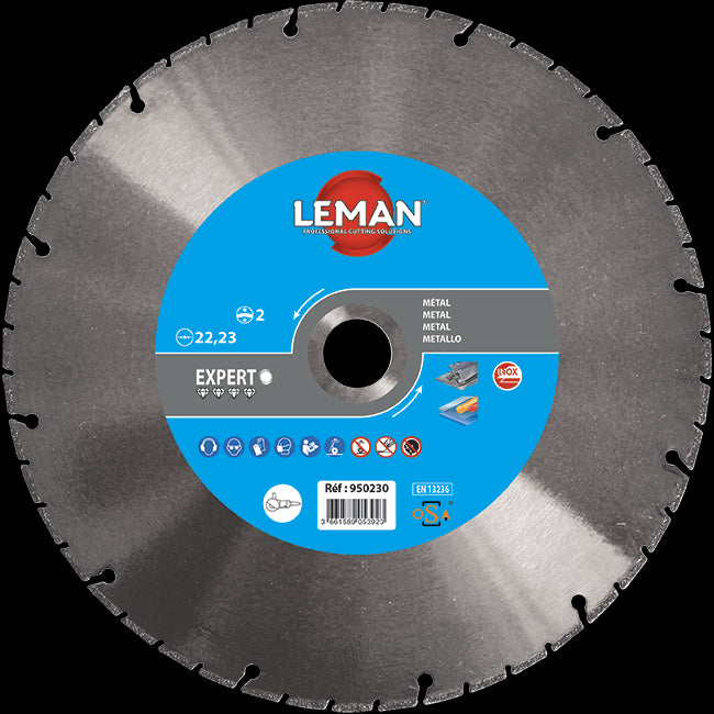 PRO diamond disc steel, iron, cast iron, stainless steel Leman