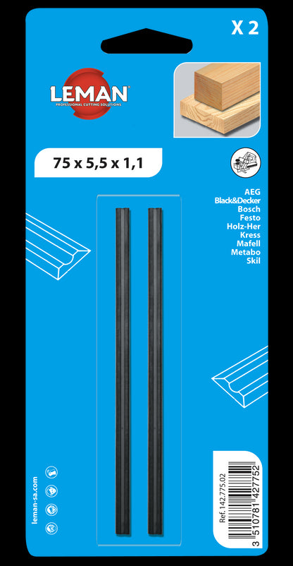 Leman 82 mm plane irons