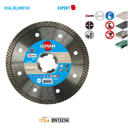 XLOCK Leman tile diamond blade