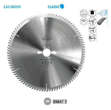 Leman circular saw blade for plastic