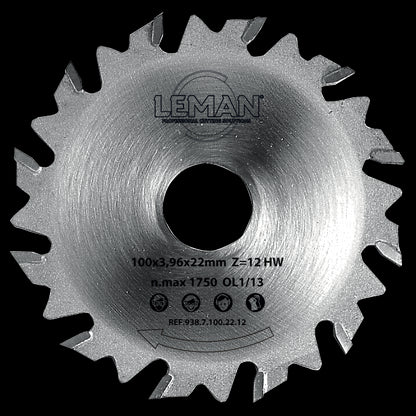 LEMAN grooving blade for Lamello, Elu, Bosch assembly