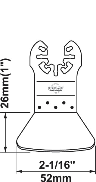 Spatule rigide - acier carbone Leman