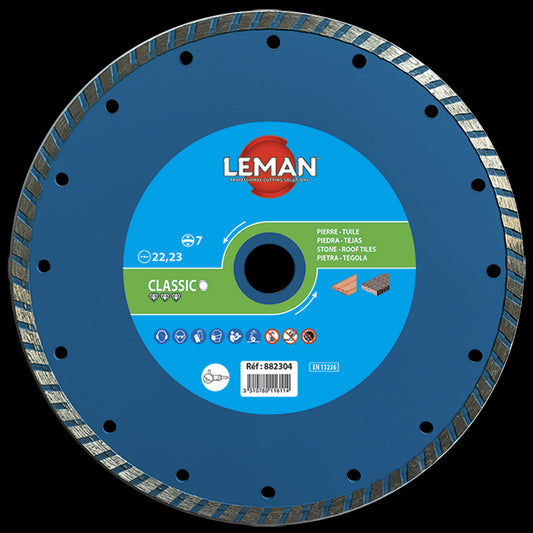 Leman universal continuous grooved rim diamond disc