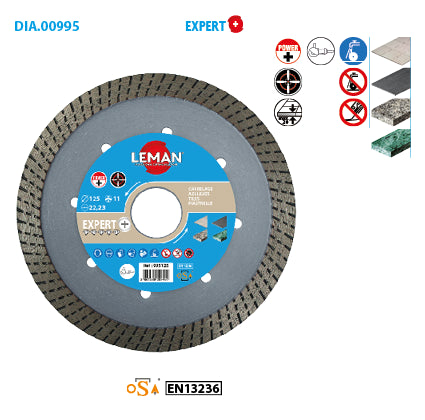 Disque diamant grès cérame haut rendement Leman