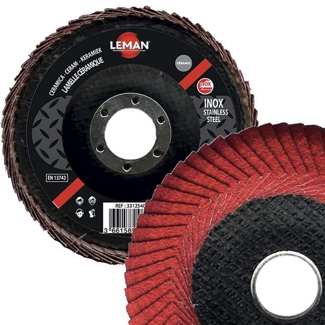 Disque à lamelle céramique spéciale angles Leman