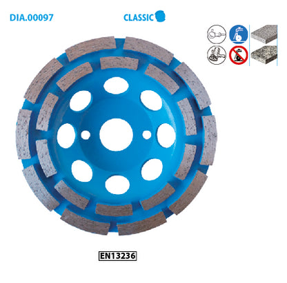 Plateau de ponçage diamant 125 mm Leman