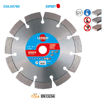 Leman expert range diamond disc for grooving machine