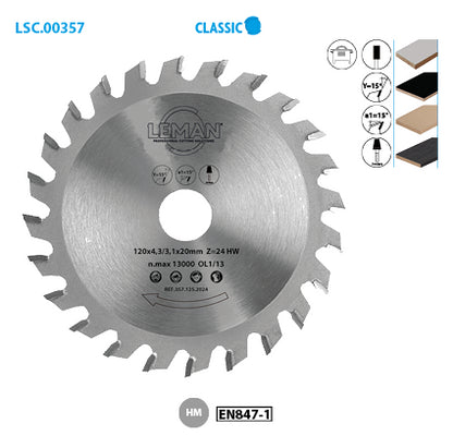 Leman 120 mm conical incisor