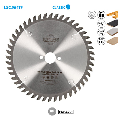 Leman finishing blade for portable machines