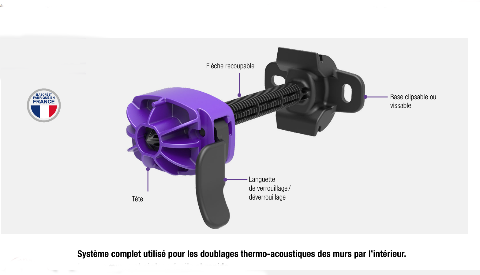 CHABANNE Appui intermédiaire réglable thermacoustic 70/140 mm - Boite CHABANNE Appui intermédiaire réglable thermacoustic 70/140 mm - Boite