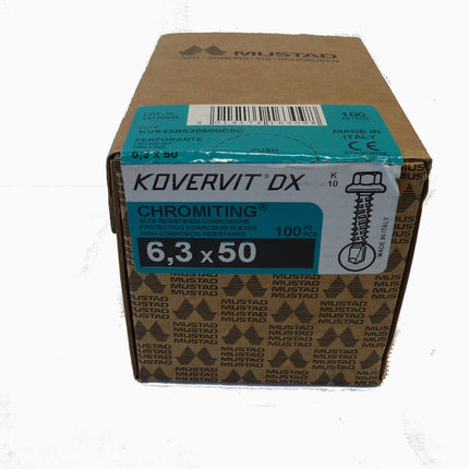 Vis autoperceuse hexagonale 6.3 x 50 mm