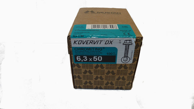 Vis autoperceuse hexagonale 6.3 x 50 mm