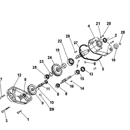 Kit joints pour réducteur de cuve – Bétonnière IMER S350